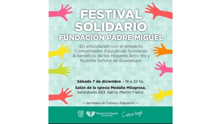 Gran Festival solidario a beneficio de la Fundación Padre Miguel 